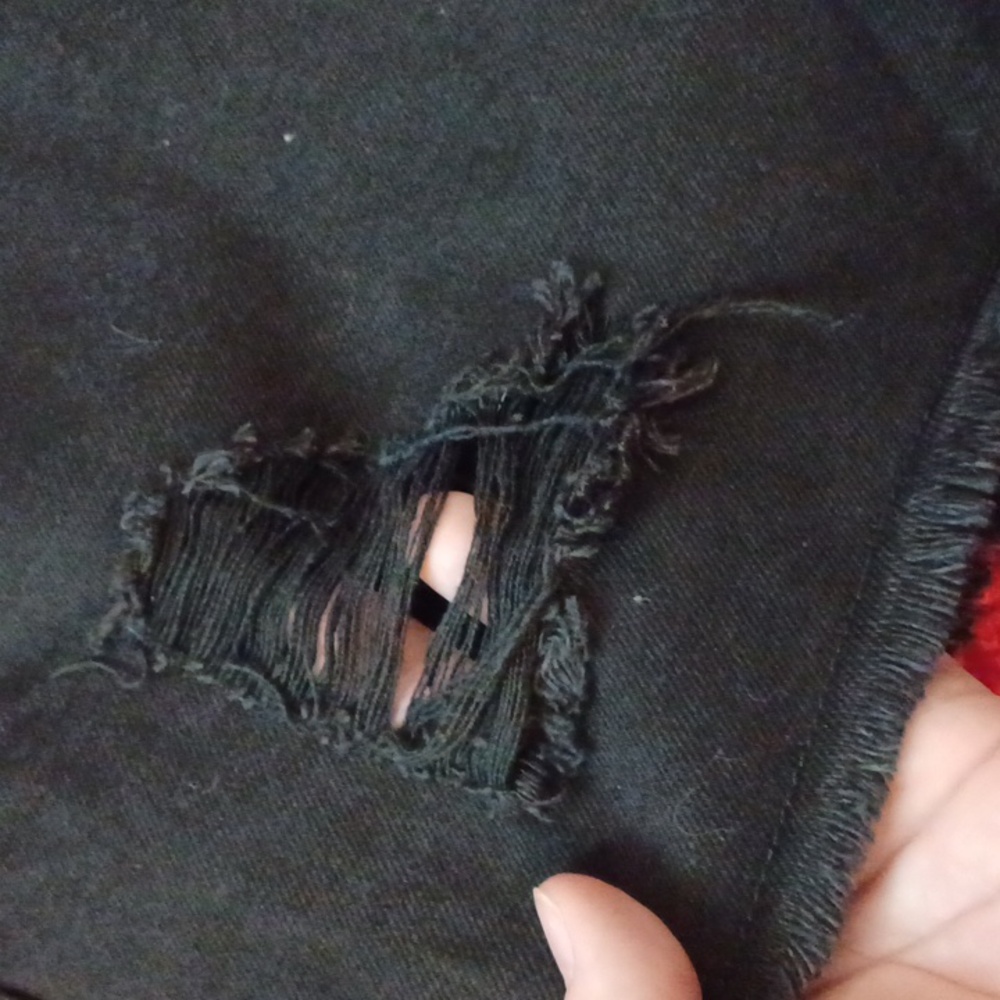 KILLSTAR FURY ROAD DISTRESSED GARTER SHORTS 4X Fits Like 1X - Picture 4 of 8